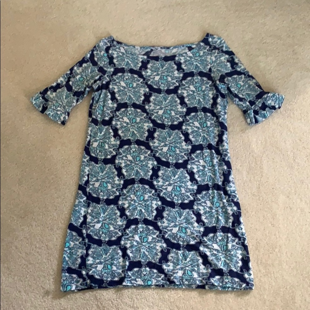 Lilly Pulitzer 3/4 ruffle sleeve dress